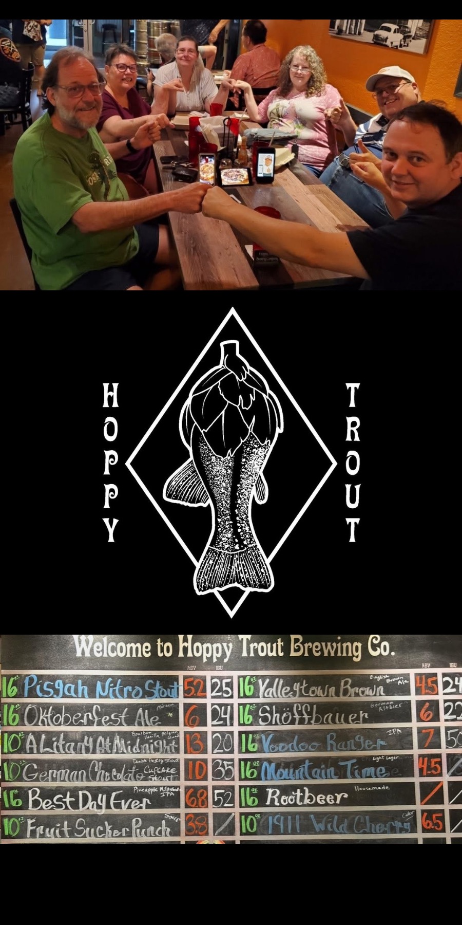 <p>🧠 TRIVIA RECAP + THURSDAY SPECIALS 🍕🍺</p><p>What. A. Night.</p><p>Troutasaurus has now reeled in their fourth trivia night win in a row. We’re not saying they’re unstoppable… but if they win again, we might need to start checking for hidden earpieces or a neural link to Wikipedia. 👀📚💡<br>(We’re kidding, “Trout Thesaurus”—we love you.)</p><p>The competition was sharp, the debates were spirited (we still don’t want to talk about the tomato thing), and the taproom was absolutely buzzing.</p><p>🎤 Huge thanks to Judd, our trivia MC and part-time chaos coordinator, for another smooth, hilarious night. And to our whole Hoppy Trout crew—y’all crushed it, as always.</p><p>Let’s get to the brass tax….</p><p>‼️ THURSDAY = $10 CHEESE PIZZAS + $1 OFF PINTS ‼️<br>Doors open at 12PM—come hungry, come thirsty.<br>Yes, pineapple is allowed. No, we’re not starting that debate again.</p><p>🍺 And while we’re not naming names (this time), we do have some amazing beers on the board right now that you won’t want to miss. Come see what’s pouring—you just might find your new favorite.</p><p>Swing by, raise a slice to our reigning trivia titans, and toast to this amazing little mountain town we get to call home. 💙</p><p>See you soon for the best deal in the WNC!</p><p>#WNCBrews #CraftBeerNC #AndrewsNC #828Eats #WNCBeerScene #NCBrewLife #BlueRidgeBeer #MountainMadeBeer #NCBreweries #PizzaAndPints #WNCWeekendVibes #DrinkLocalWNC #BrewedInTheMountains #CraftBeerAndPizza #SmokyMountainEats #HoppyInTheMountains #WNCFoodie #TaproomLife #SliceOfWNC #MountainTownCheers</p>